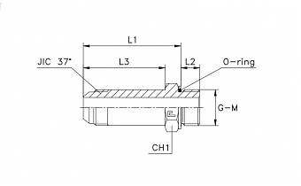 TN92GG-JIC 1.5/16"R1" L-102